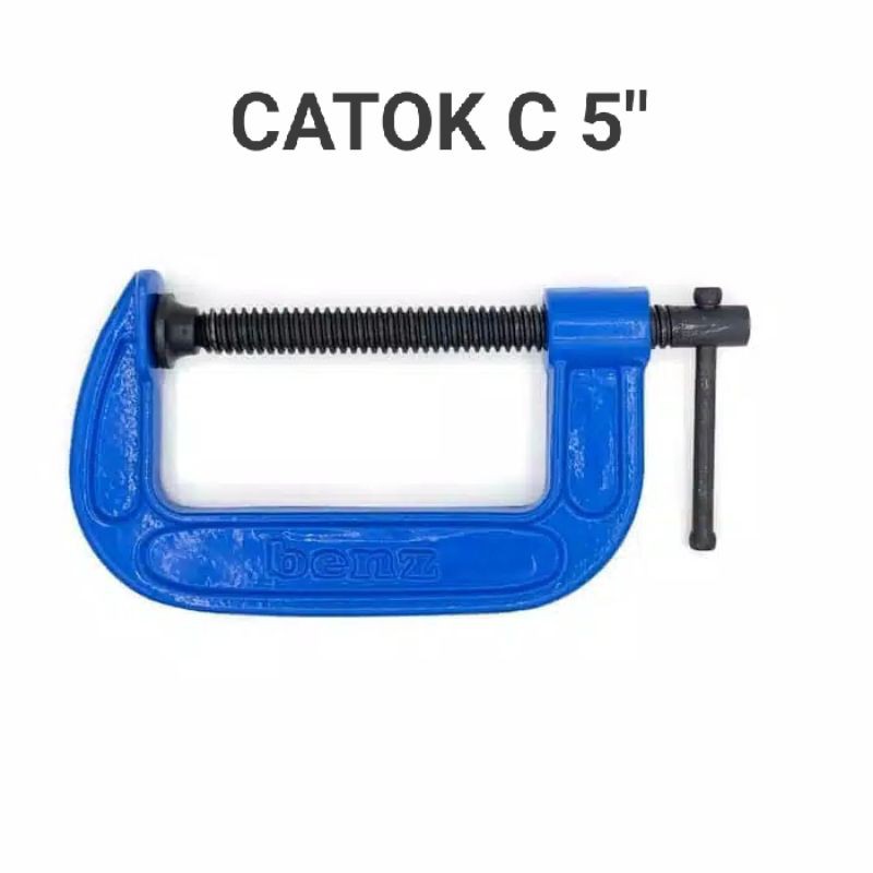 Benz Clamp C 5" / Catok C / Klem Jepit Penjepit Kayu Besi