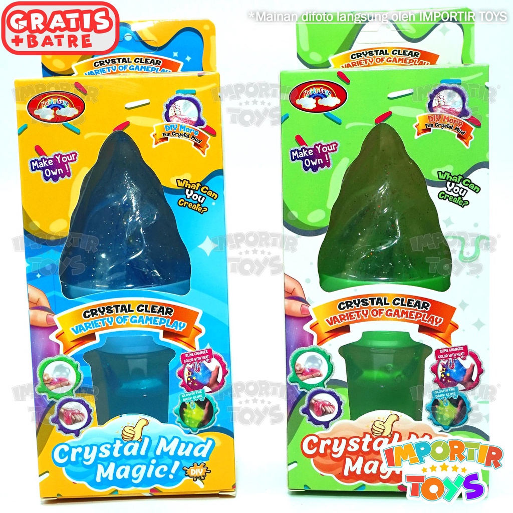 Slime DIY Bentuk Tongkat Kristal Mainan Slime Anak