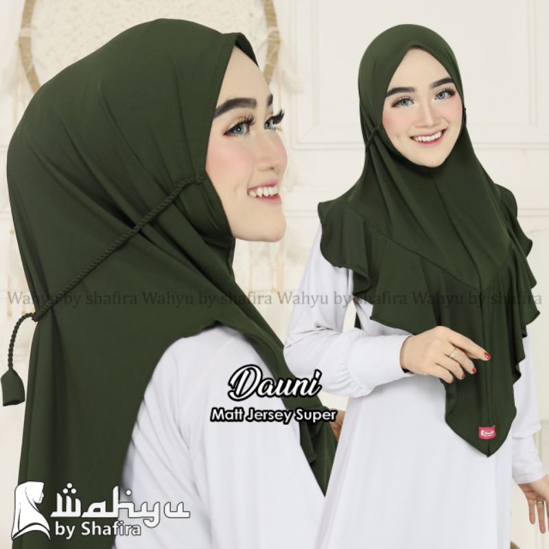 DAUNI WAHYU BY SHAFIRA JILBAB INSTAN JERSEY TALI IKAT HIJAB INSTAN KERUDUNG WANITA SAHARASCARF-5