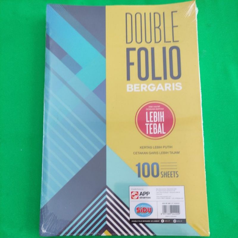 

Double Folio Garis Sidu 100 Lembar