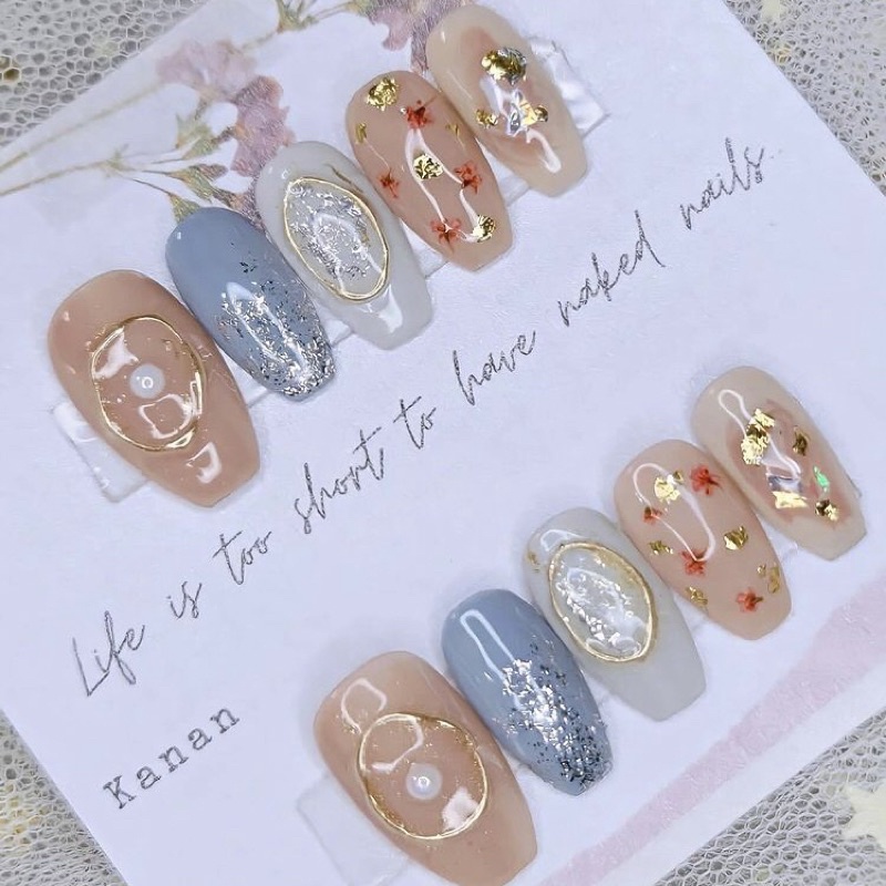 fairy glass - extension look alike rosegold.nail