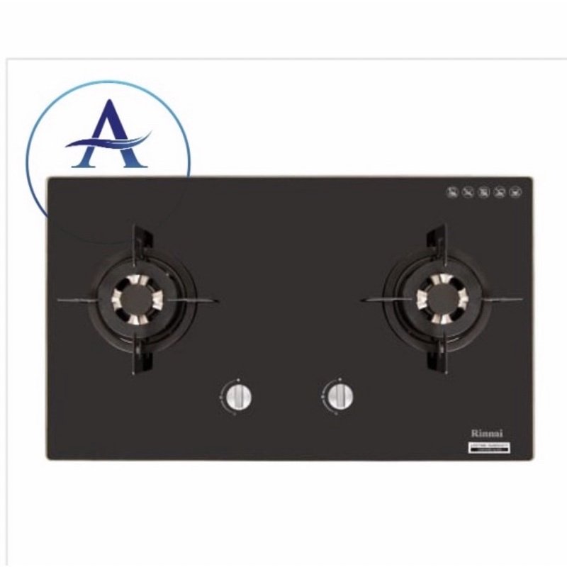 Kompor tanam gas Rinnai RB 712 NGB/Kompor Rinnai 2 tungku RB 712NGB