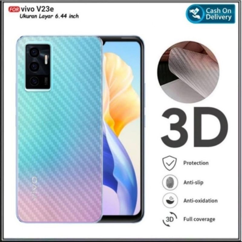 Skin Carbon Belakang VIVO V23E V21