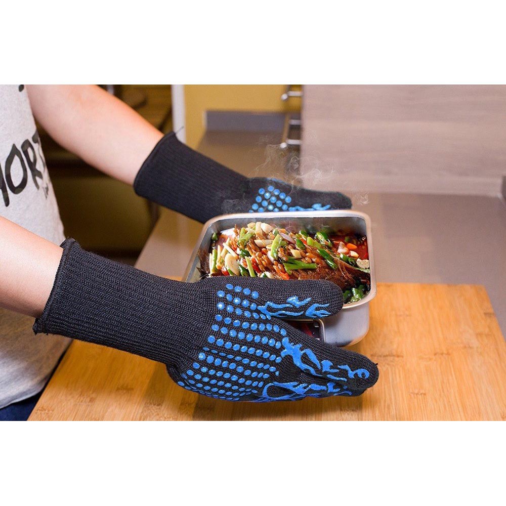 BISA COD Sarung Tangan Anti Pisau Dan Anti Panas Heat Resistant Oven Gloves