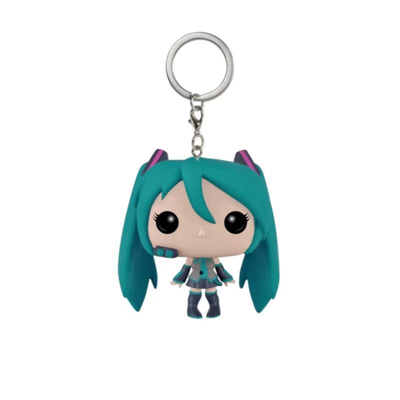 1pc Gantungan Kunci Funko POP Hatsune Miku Luna Alice Yazuko Bahan PVC Untuk Suvenir