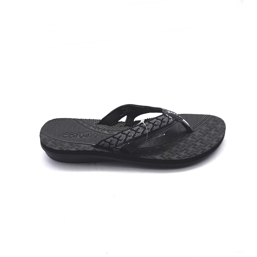 Sandal Wanita Carvil Tressa L  Hitam/Abu