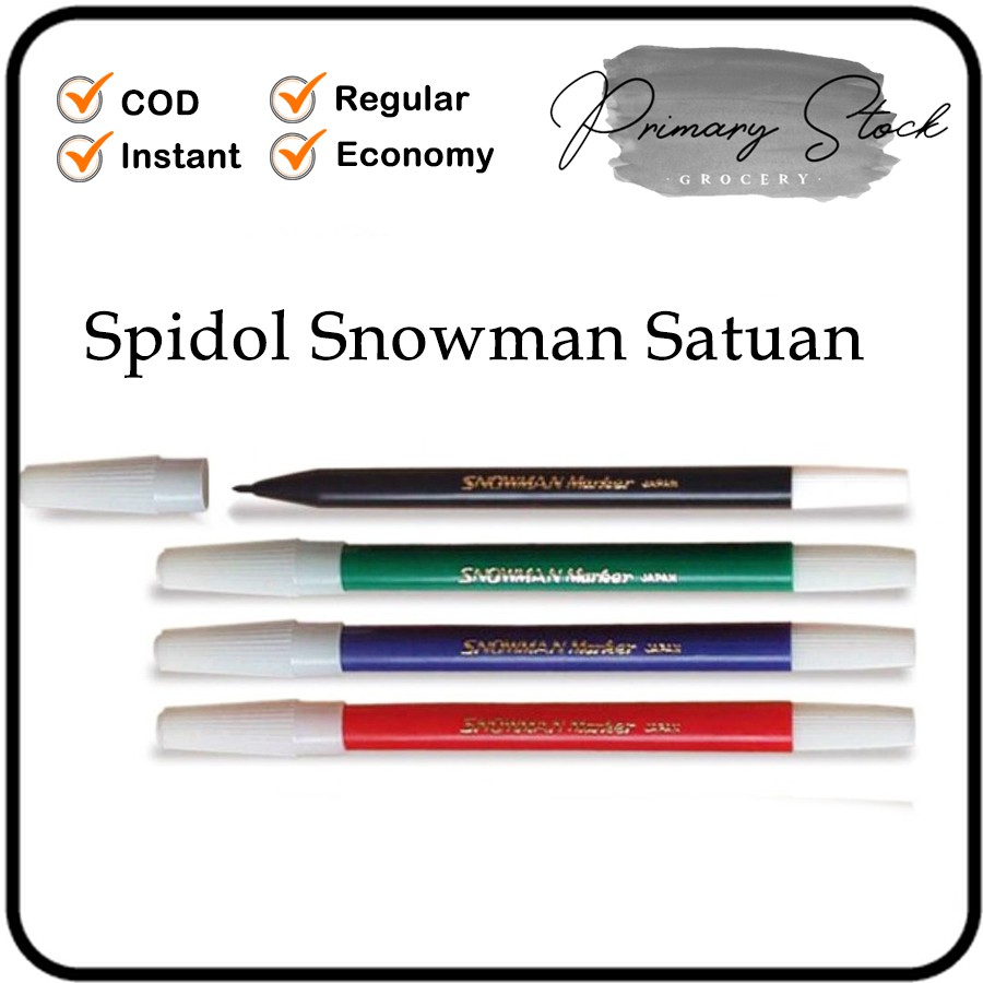 Spidol Snowman Kecil Spidol 12 24 Warna Warni Satuan