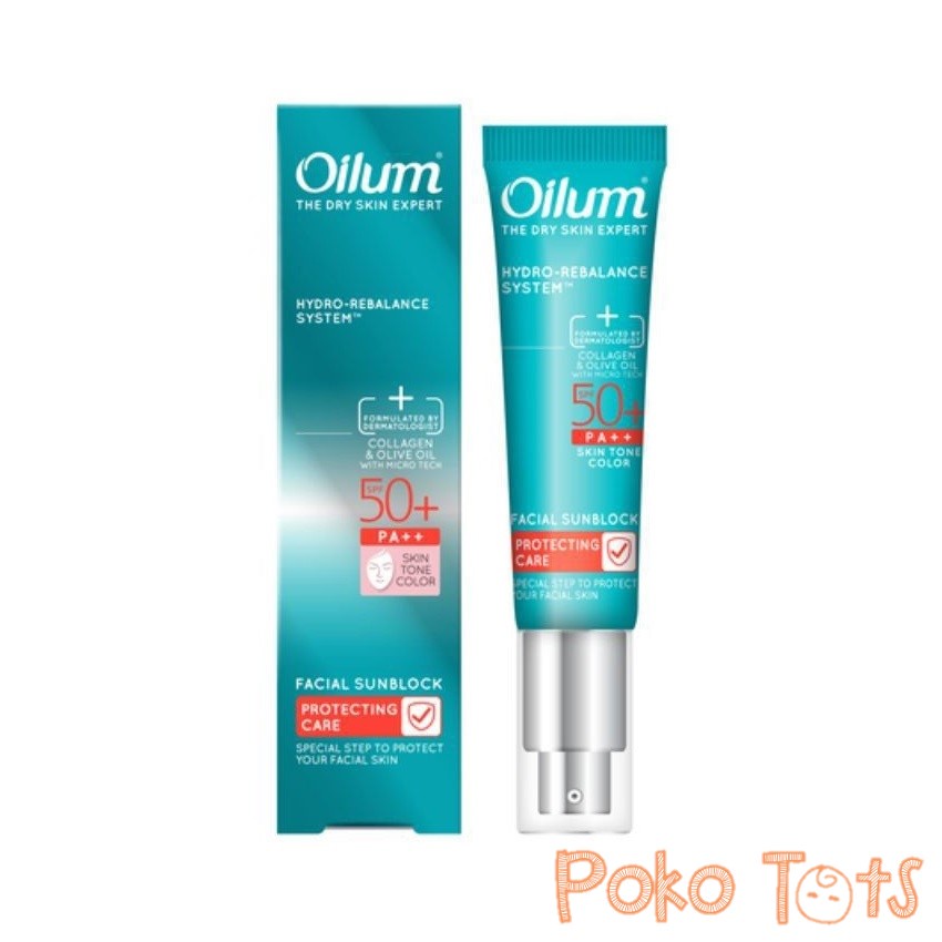 Oilum Protecting Care Facial Sunblock 35ml Sun Screen SPF 50 PA++ Krim Pelindung Wajah Sun Care