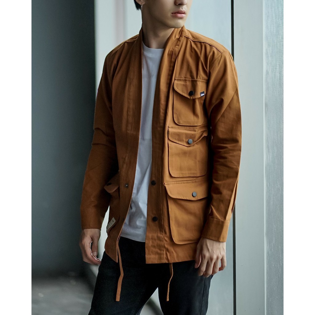 AKN - OUTERWEAR KIMONO POCKET / JAKET KIMONO POCKET PRIA / JAKET CANVAS / JAKET DISTRO ORIGINAL