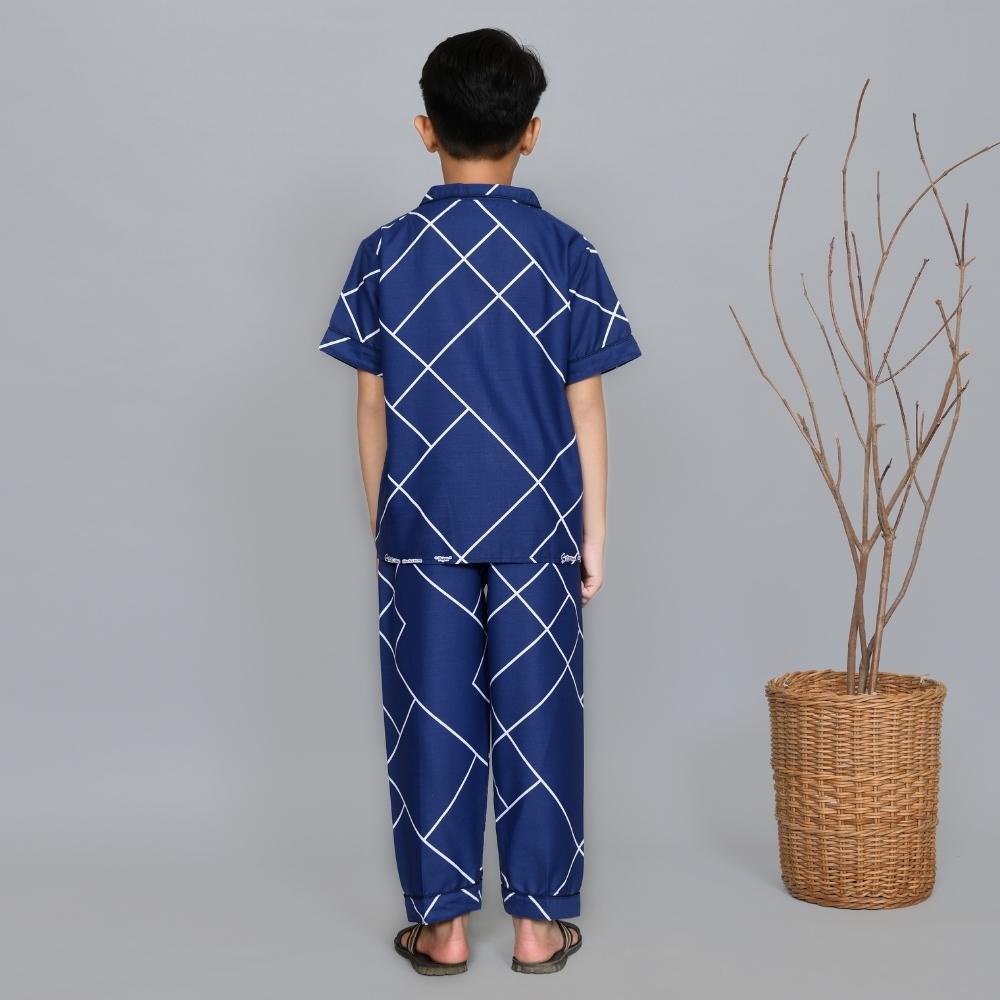 Nyenyak Piyama Anak Laki 8 - 10 Tahun / Setelan Baju Tidur Katun