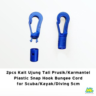 2pcs Kait Ujung Tali Prusik / Karmantel - Snap Bungee Cord