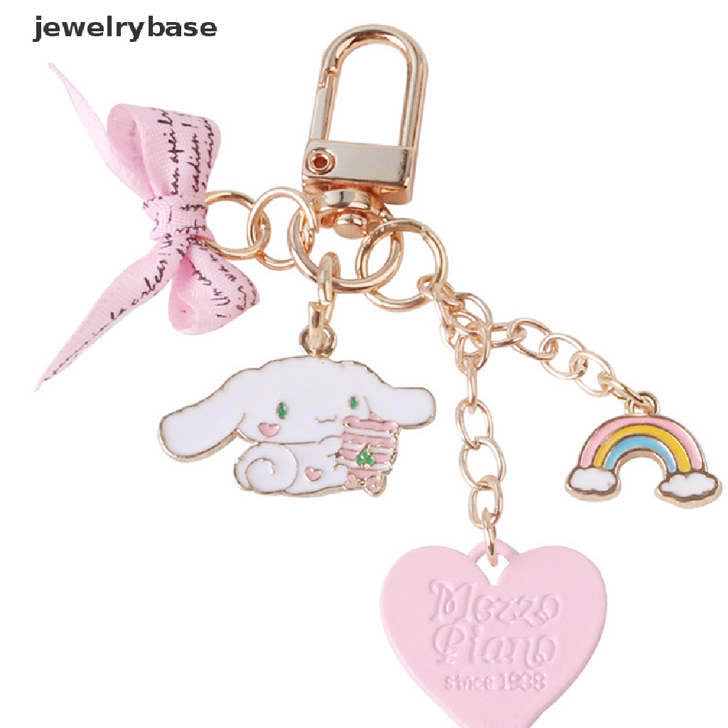 Gantungan Kunci Mobil / Tas Wanita Desain Pink Rosette Rain