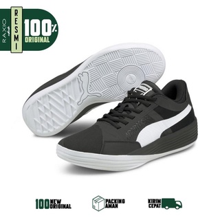 puma clyde red black