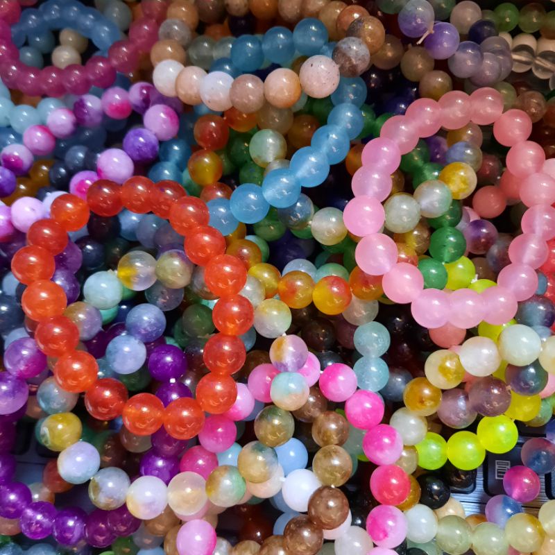 GELANG BATU ALAM 10MM | GELANG BATU AGATE | GELANG NATURAL STONE | GELANG BATU ALAMI