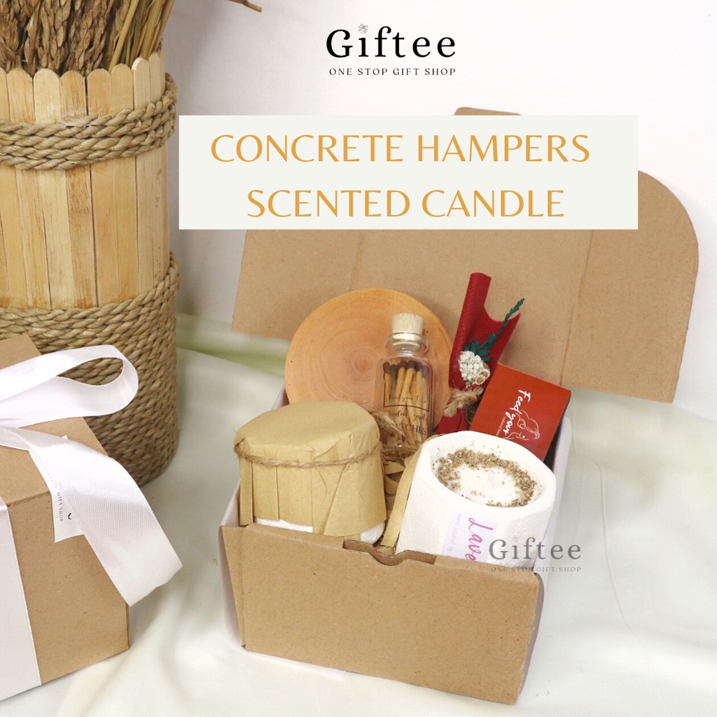 

LILIN AROMATERAPI CONCRETE HAMPERS SCENTED CANDLE GIFT SET AROMA AROMATHERAPY BOX INDUSTRIAL KADO HADIAH ULANG TAHUN ULTAH BIRTHDAY CEWEK COWOK PACAR SOUVENIR WISUDA GRADUATION ANNIVERSARY VALENTINE VALENTINE’S DAY HARI KASIH SAYANG BY GIFTEE ID