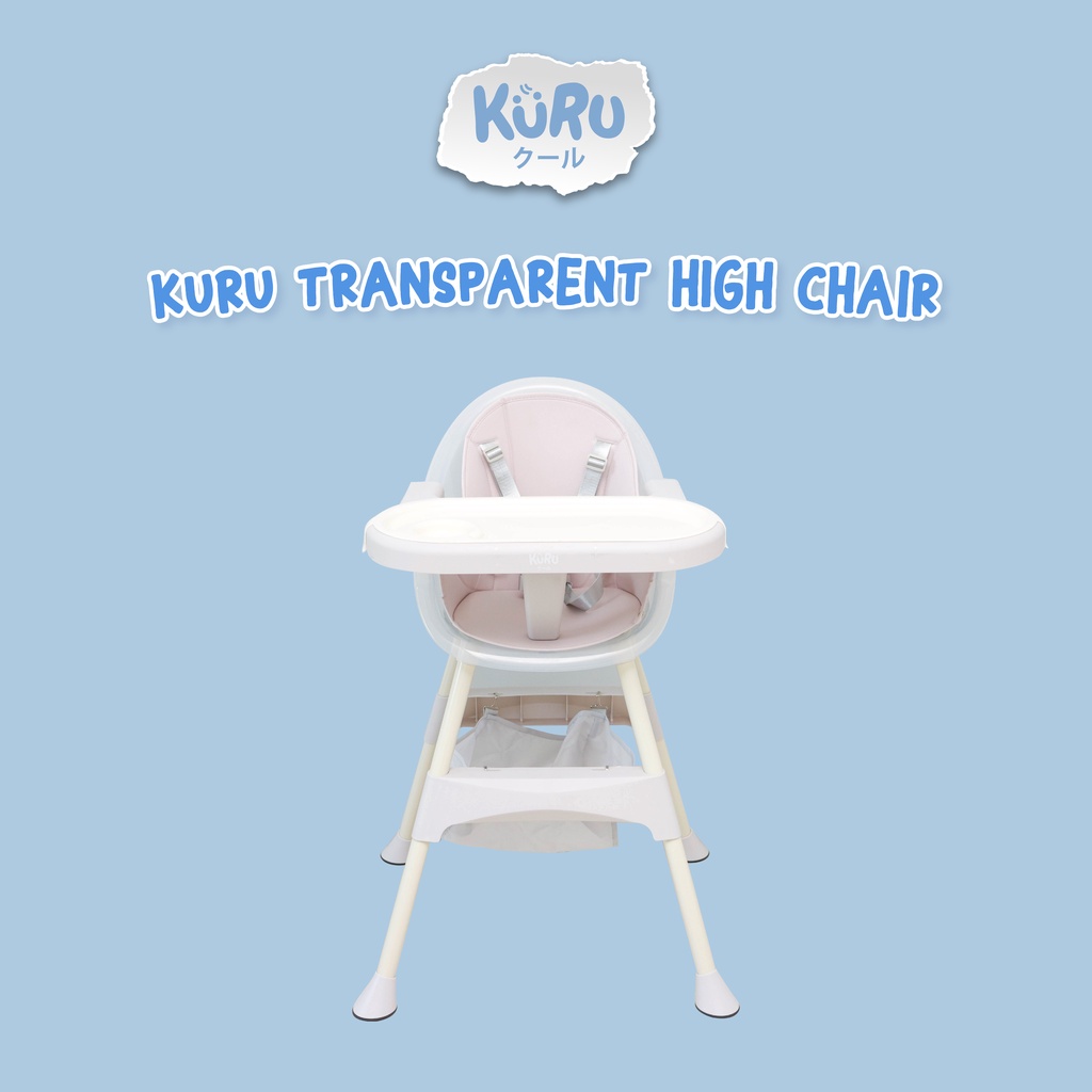 KURU 3in1 High Chair | Kursi Makan Bayi Leather Booster Low HC-8953