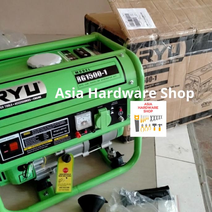 RYU TEKIRO Mesin Genset Gasoline Generator Set RG 1500-1 1000 Watt terlaris