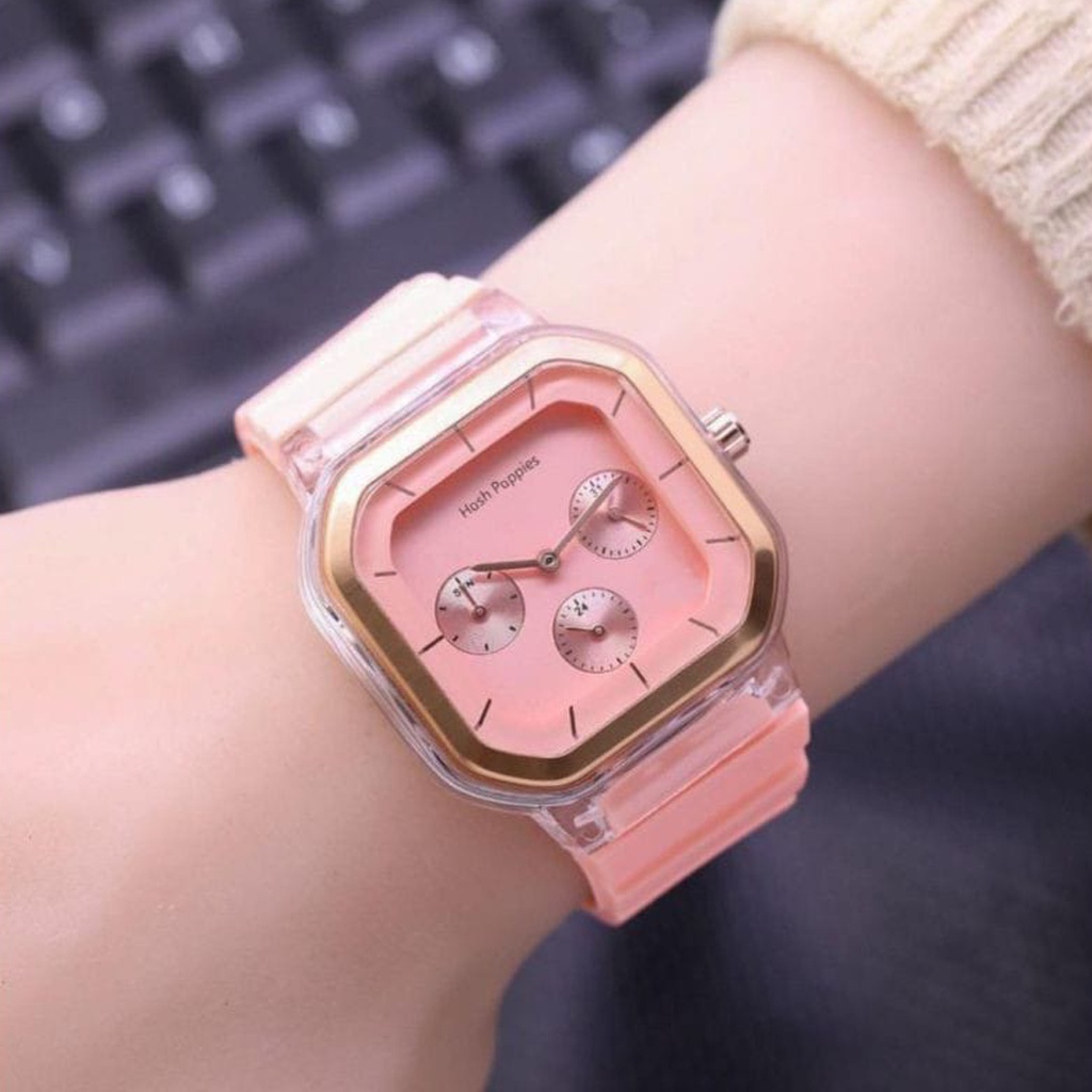 ☛TK☚ JT038 Jam Tangan Wanita Cewek Hosh Poppies Sergi Jarum Strap Rubber