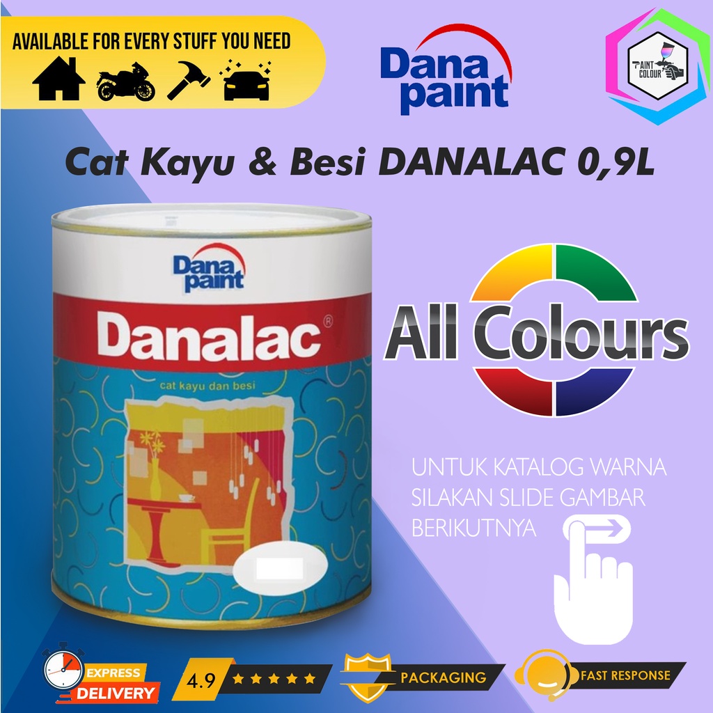 Cat kayu Dan Besi DANALAC |Tersedia Semua Warna