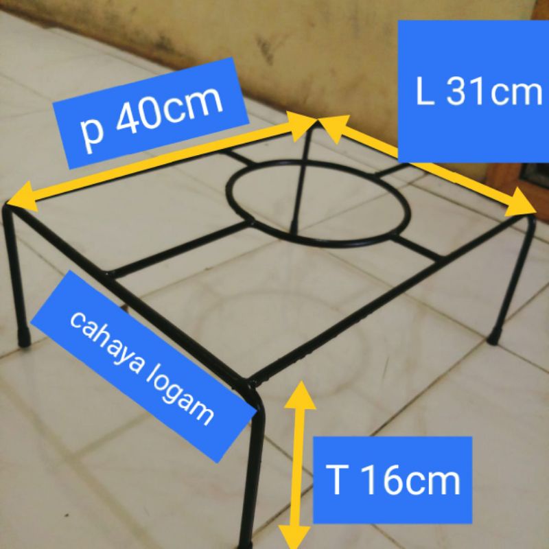 Tatakan behel/tatakan oven tangkring besi tebal SNI