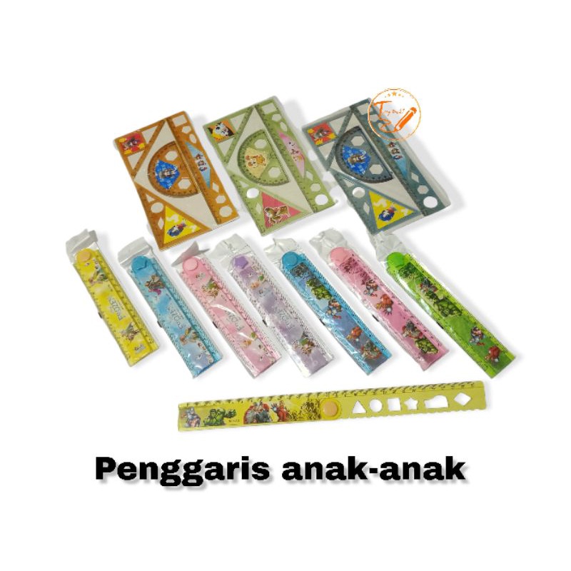 

Penggaris anak-anak penggaris lipat , penggaris 1 set isi 4