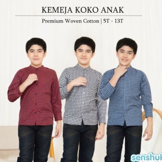 (4-13th)KEMEJA KOKO LEBARAN ANAK REMAJA LAKI,BAJU LEBARAN ANAK COWOK,KEMEJA ANAK COWOK LAKI,BAJU KOK