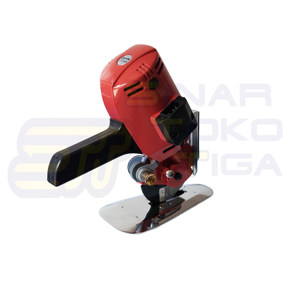 MESIN POTONG BAHAN KAIN PAKAIAN OCTA CHEERING Qpower RS 100 PISAU BULAT 4 INCH RC 100 - MERAH