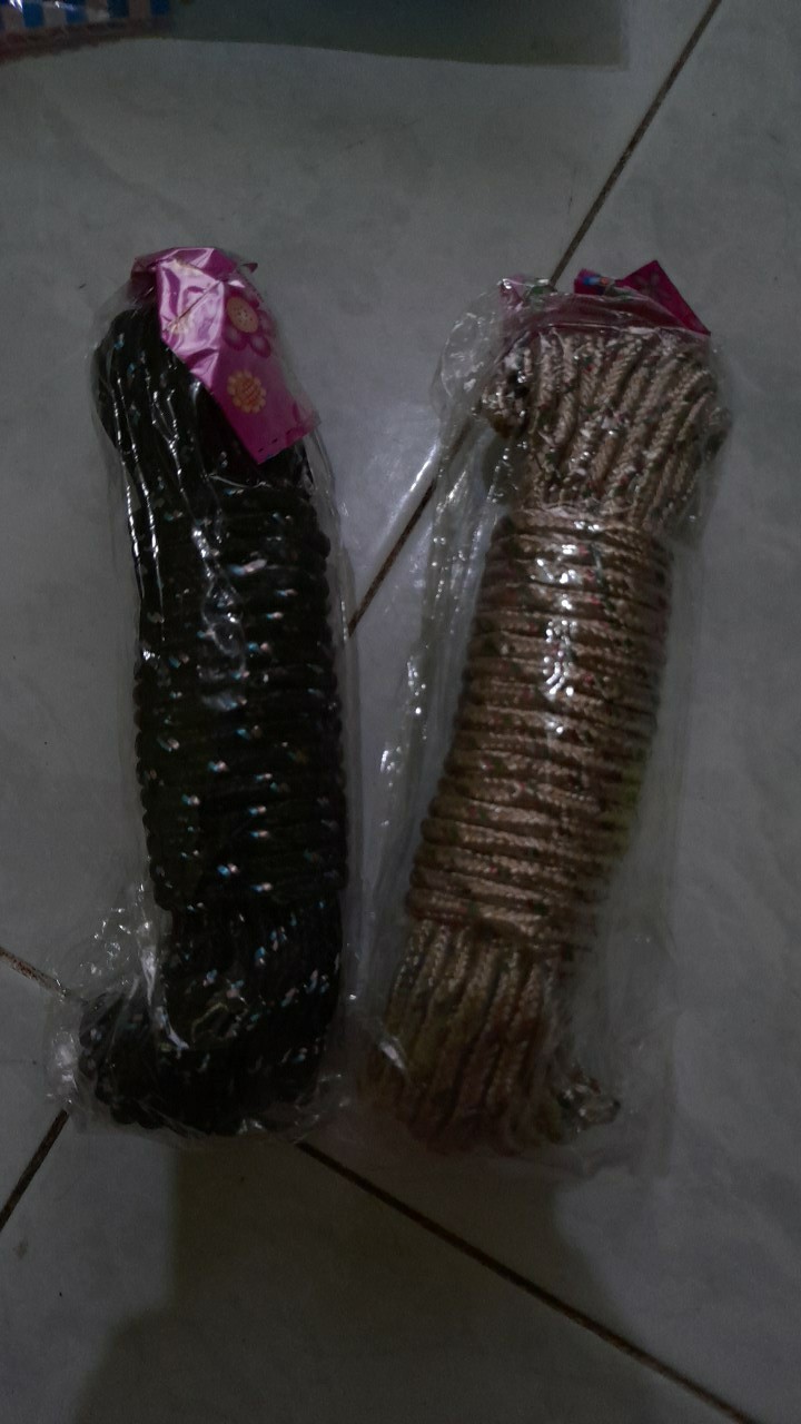 Tali Jemuran Bahan Nilon Panjang 10 Meter Anti Selip Nylon Warna Warni Tali Serbaguna