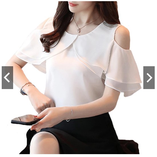 Fifi Fashion Blus Gaya Korea Model Terbaru Variasi Open Shoulder Via