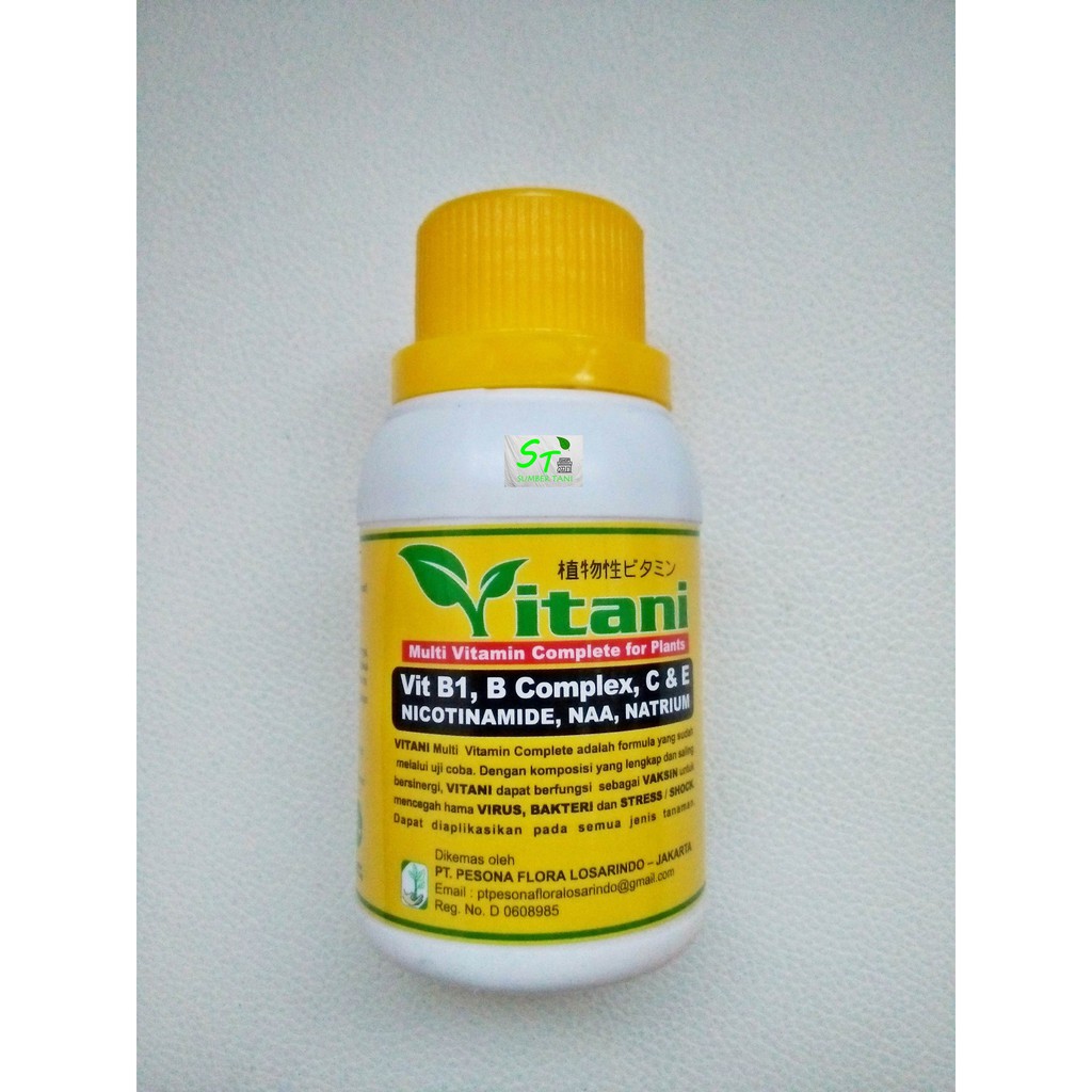 Vitani 100ml Vitamin B1 B Plex C E Multi Vitamin Tanaman Indonesia