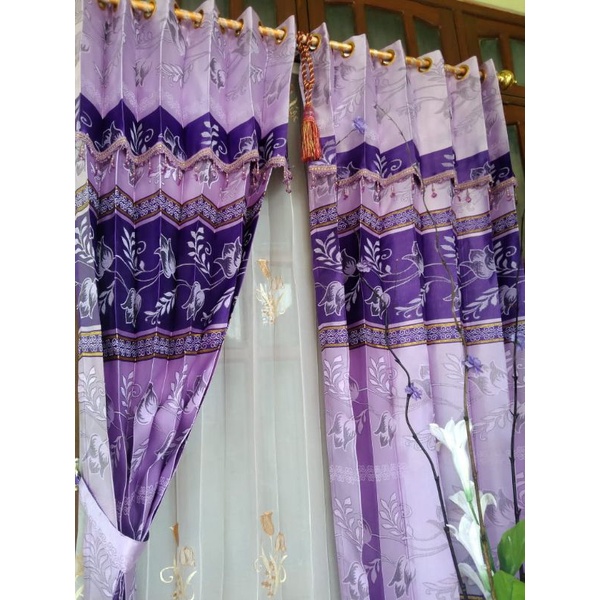 Gorden Jodha Poni Tempel Hordeng Jodha Gorden Murah Tirai Gorden Hordeng Plisket Motif Gorden Poni