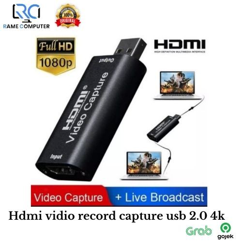 Hdmi vidio capture card usb 2.0 4k hdmi record vidio