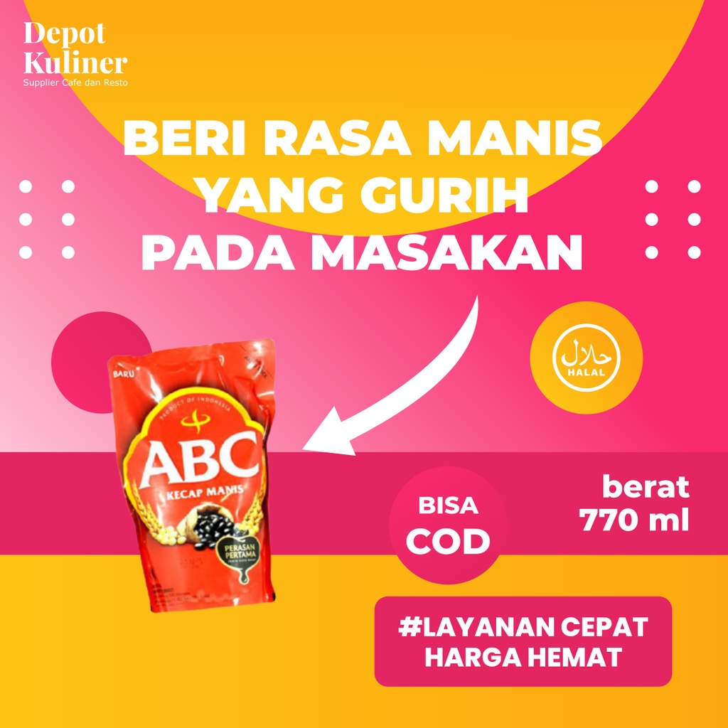 Kecap Manis ABC 770ml pouch