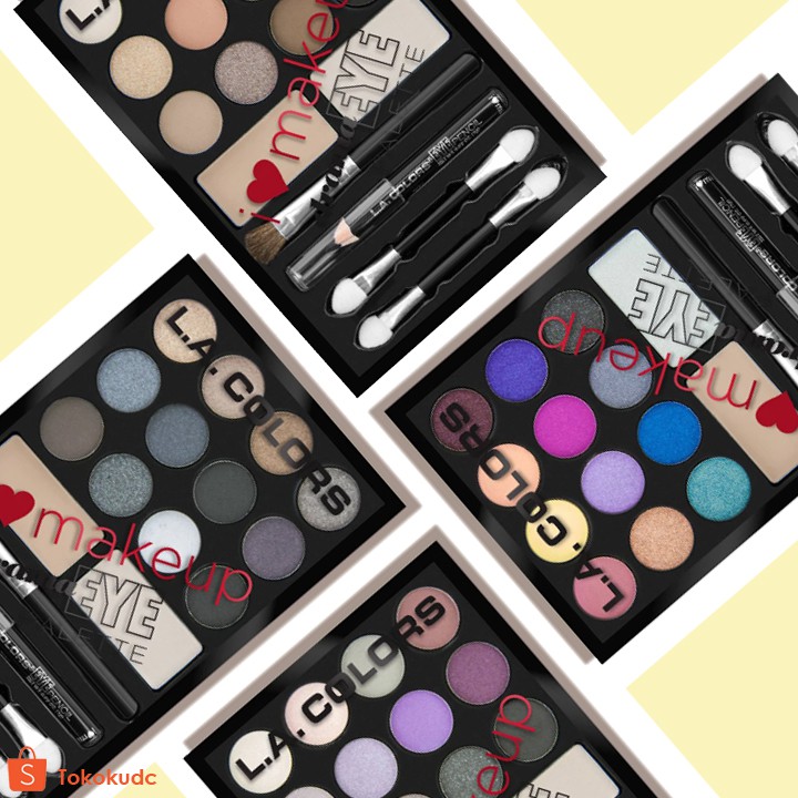 LOVE MAKEUP EYESHADOW PALETTE I HEART MAKE UP L COLORS