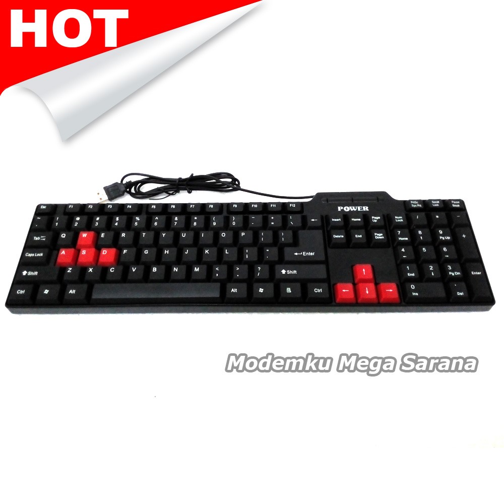 Power Fashion Keyboard KP 103 - hitam