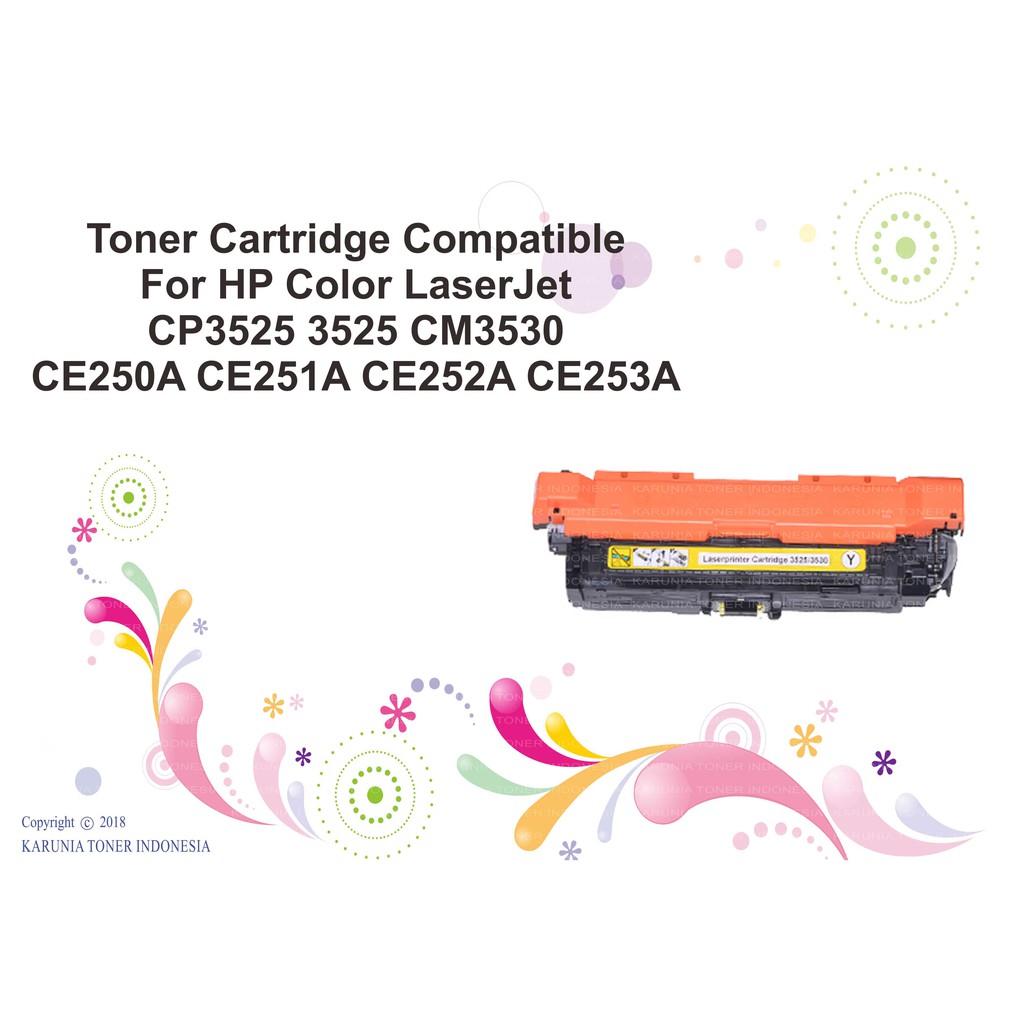 Toner Cartridge Compatible For HP 504A CP3525 3525 CM3530 CE250A CE250