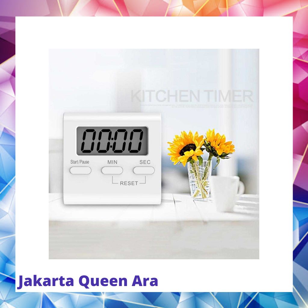 Taffware Timer Masak Dapur Countdown Digital Alarm Clock - T1