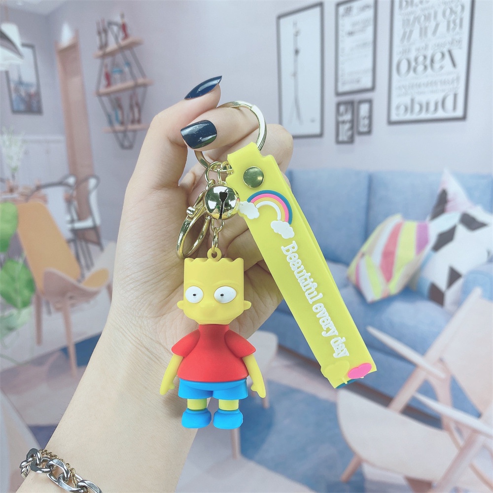 Gantungan Kunci Bentuk Boneka Kartun The Simpsons