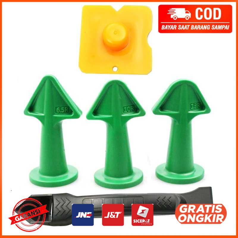 Set Nozzle Kepala Lem Ubin Caulking Finisher HG2598