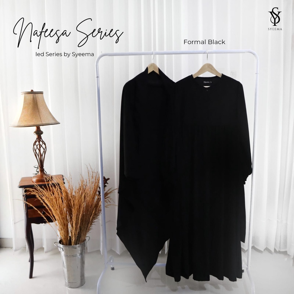 Gamis Nafeesa Series Formal Black by Syeema