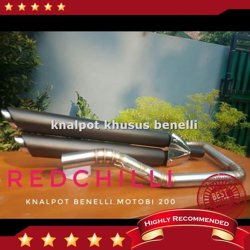 Terbaik Unik Knalpot Benelli Motobi 200 Evo  Benelli Motobi 200 full system Murah