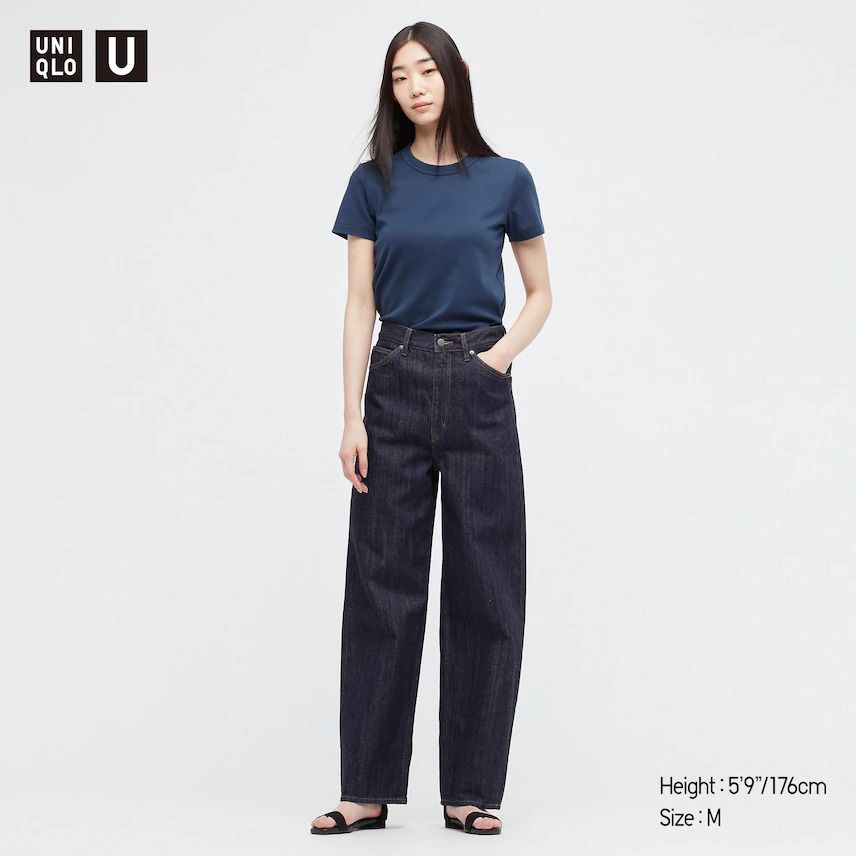 Uniqlo Crewneck Short Sleeve Tshirt-UNQ crew Navy