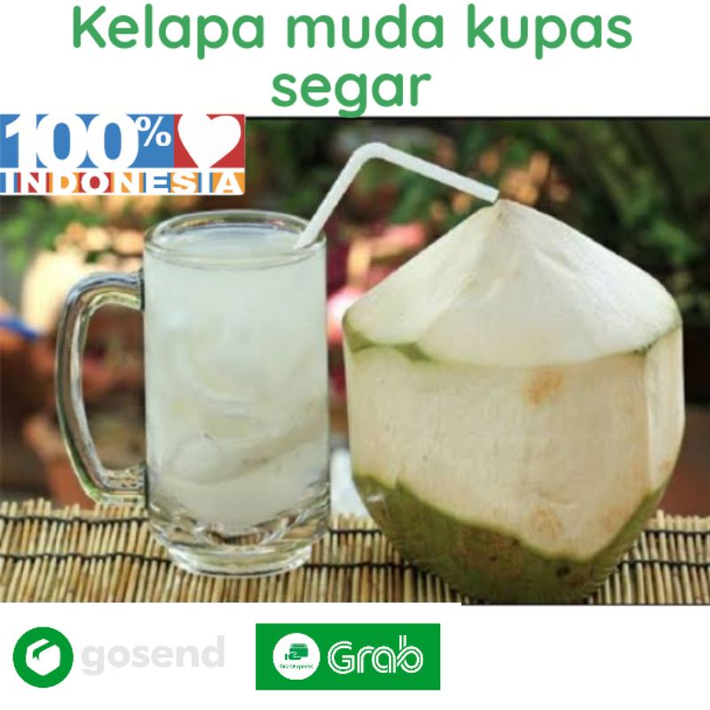 

Kelapa Muda Segar 1 buah utuh [Kupas atas dan bawah]