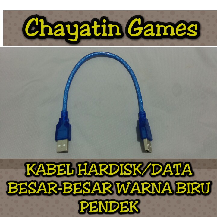 KABEL HARDISK/DATA BIRU PENDEK (BESAR-BESAR)