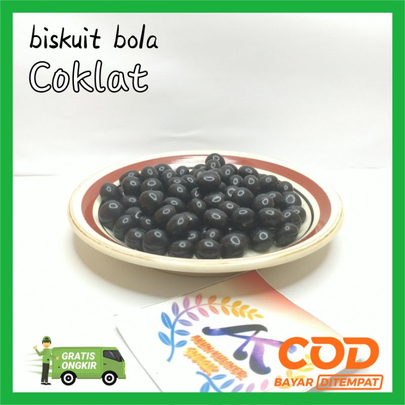 

biskuit bola coklat kiloan per 100gram