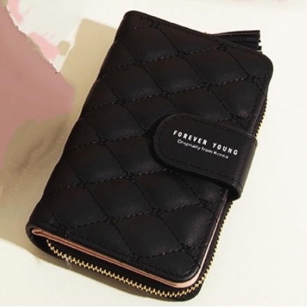 DOMPET LIPAT WANITA IMPORT PREMIUM KECIL KULIT HITAM CARNIOLA WA400B5 MINI SLOT KARTU UANG PENDEK FASHION KOREA CEWEK KEKINIAN REMAJA MURAH SIMPLE LUCU TIPIS