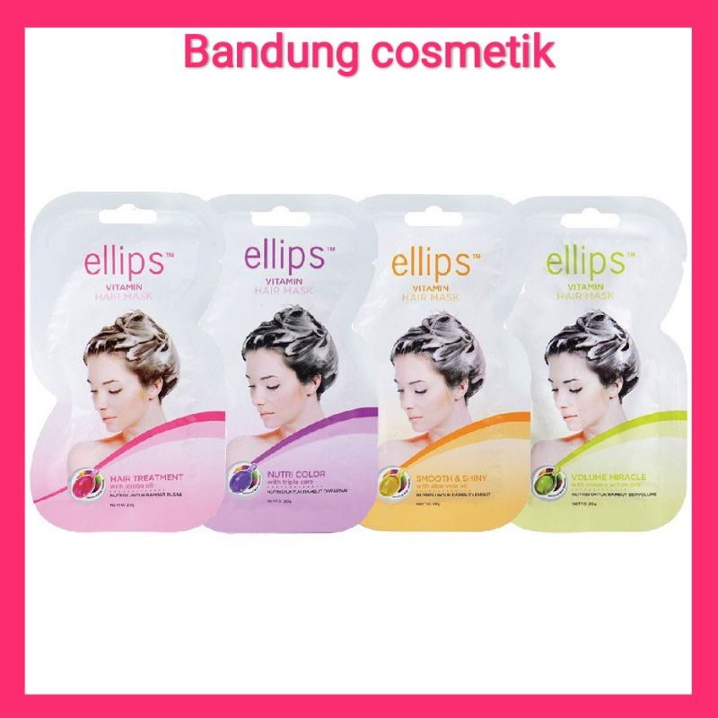 Ellips Vitamin Hair Mask - Masker Rambut - Elips Hair Mask 20g - Sachet