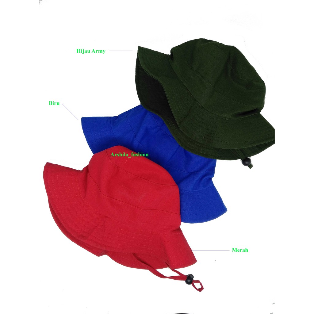 Topi Rimba /topi Bucket Hat Buckethat Hats polos polosan Dewasa / Topi mancing / Topi petani