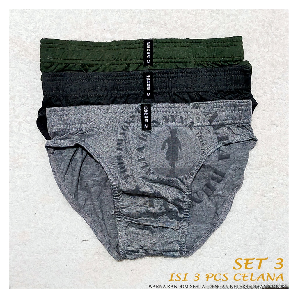 3 Pcs Celana Dalam Pria AGREE SPORT - MINI BRIEF - CD Underwear Pakaian Dalam AB70AGS01