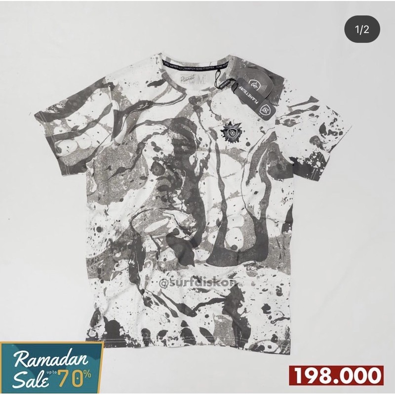 T-shirt Planet Surf Noise 201C White Original Planet Surf